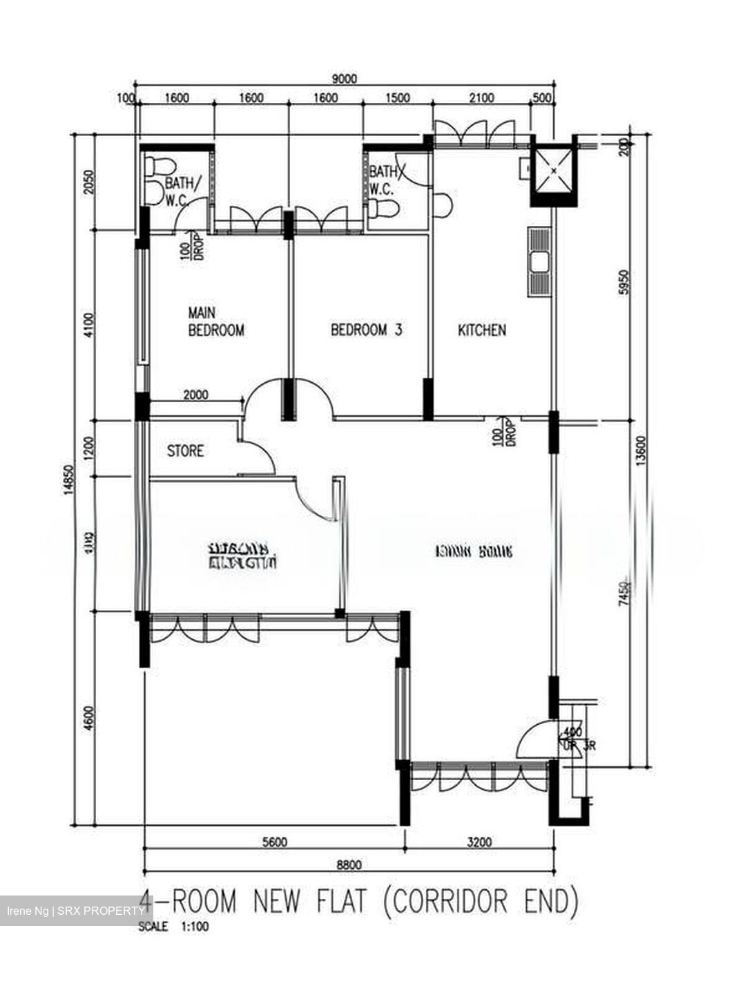Blk 401 Harmony View (Hougang), HDB 4 Rooms #575812001